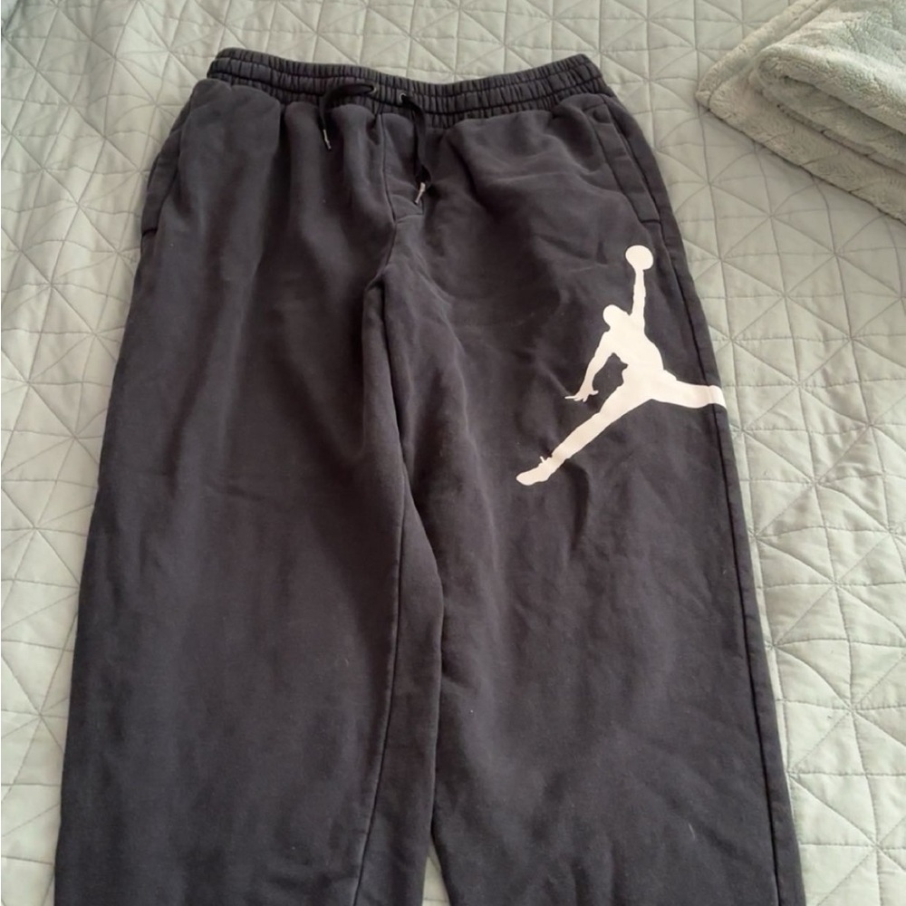 Black Joggers with White Logo